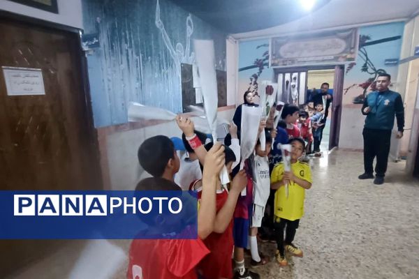 مسابقه ورزشی «روز پدر و پسری» طرح شهید خرازی در دبستان پسرانه علامه طباطبایی پیشوا