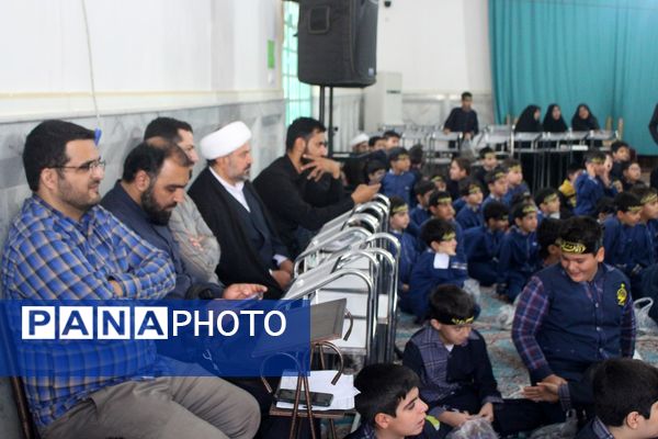 عزاداری دانشآموزان قم در آستان مقدس امامزاده سیدعلی(ع)