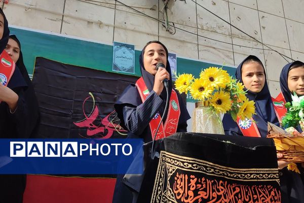 شور وشوق دانش‌آموزان در برنامه صبحگاهی مدرسه مریم بهارستان دو