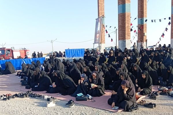 برگزاری مراسم پرفیض دعای ندبه در تپه نورالشهدا شهر نقنه