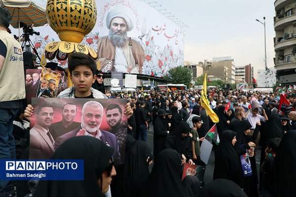 مراسم تشییع شهید اسماعیل هنیه در تهران
