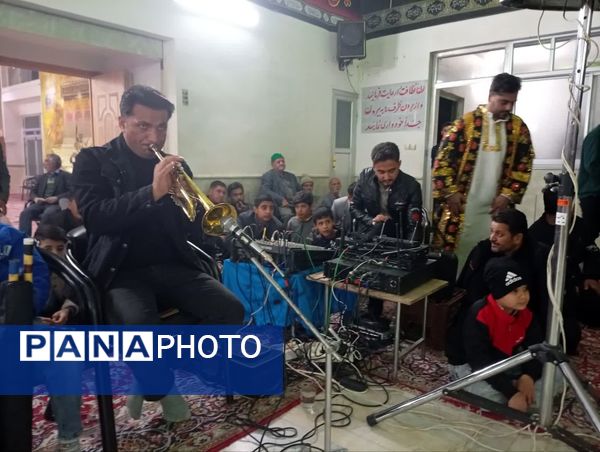 اجرای نمایش و شبیه خوانی دهه فاطمیه در تکیه ابوالفضلی روستای فدافن