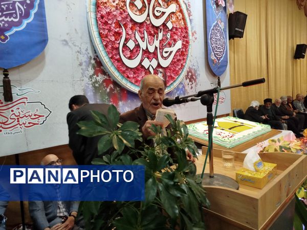 مراسم ولادت حضرت امام حسین (ع) در تکیه حسینی شهرستان کاشمر 