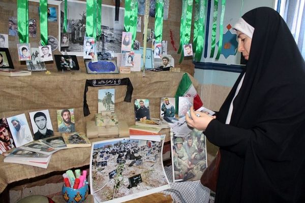 نمایشگاه غزه در مدرسه شهدای گمنام شهر پرند