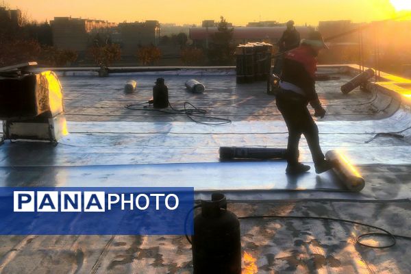 دبیرستان مهدیه و طلیعه فاز ۲ اندیشه، برای بارش برف زمستانی آماده شد