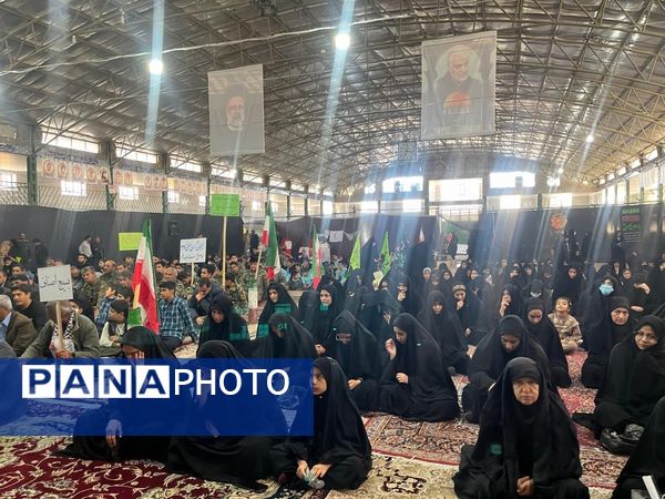 حضور پرشور دانش‌آموزان مدارس خاتم در رزمایش اقتدار بسیجیان