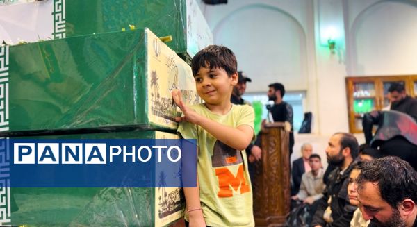  مراسم تشییع ۱۰ شهید گمنام در آمل