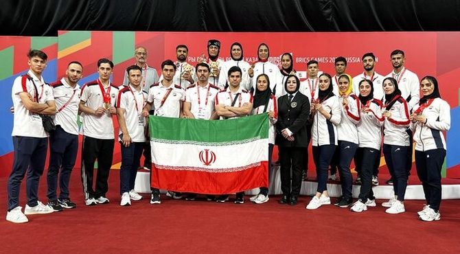 ۲۵ مدال ووشوکاران ایران در مسابقات بریکس