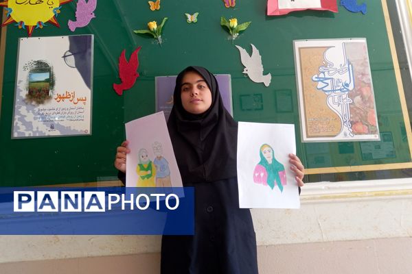 گرامیداشت هفته سالمند در دبیرستان دخترانه شاهد فیض ناحیه 3 شیراز