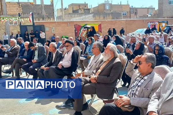 آیین افتتاح مدرسه ۶ کلاسه خیرساز زنده یاد فرهنگی فرهیخته ابوالقاسم کاظمی