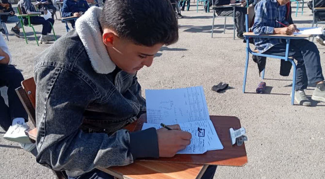 مرحله نخست آزمون جامع در دبیرستان حمیدیا