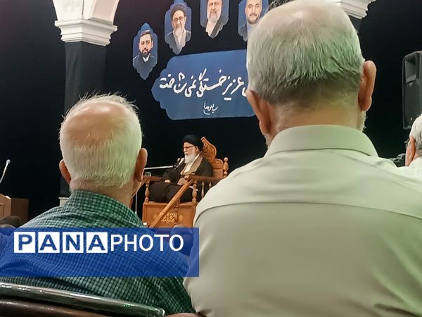 مراسم نخستین سالگرد شهادت شهدای خدمت در مسجد الهادی نیشابور 