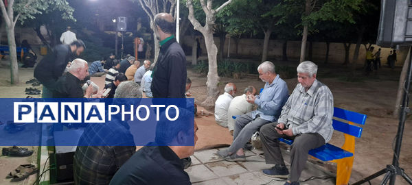 مراسم دعا و نیایش در جوار مزار شهید گمنام بوستان امام حسن مجتبی(ع) قم