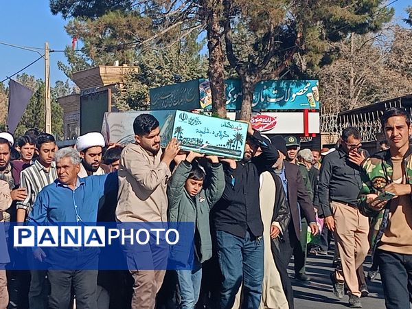 شهید گمنام در کاشمر تشیع شد