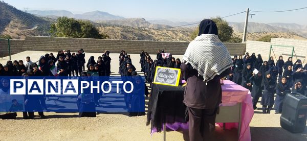 تجلی اتحاد و مقاومت در راهپیمایی ۱۳ آبان آموزشگاه سبحان و مائده شلیل