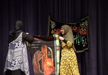 اجرای تئاتر سیاه و سفید به‌مناسبت شهادت حضرت زهرا(س) در کانون پرورش فکری کودکان و نوجوانان البرز