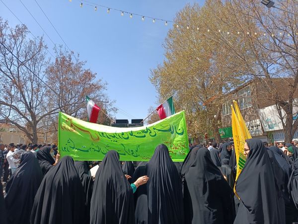 حضور مردم باخرز در راهپیمایی روز قدس و حمایت از فلسطین اشغالی