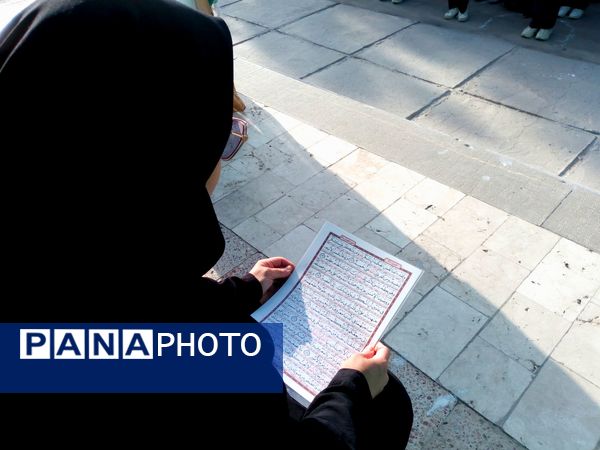 برگزاری مراسم ختم قرآن در دبیرستان دخترانه فاطمیه