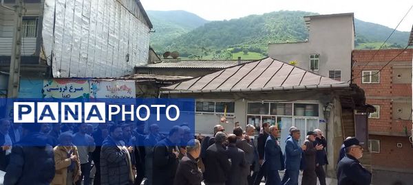 تشییع پیکر جانباز هشت سال دفاع مقدس در سوادکوه