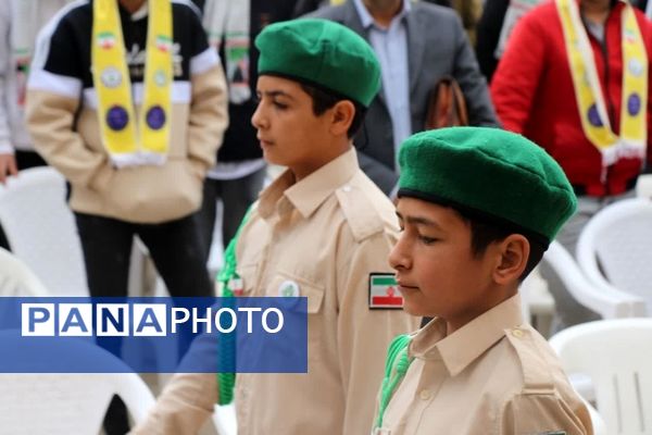 آیین نمادین نکوداشت هفته پدافند غیرعامل در نیشابور 