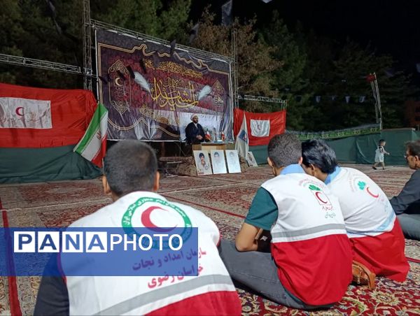 حضور دادستان کاشمر در مراسم عزاداری هیئت جوانان علی اکبری (ع) و هلال احمر کاشمر