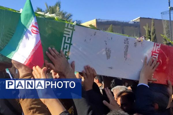 تشییع پیکر پاک شهید گمنام در روز شهادت حضرت زهرا (س)