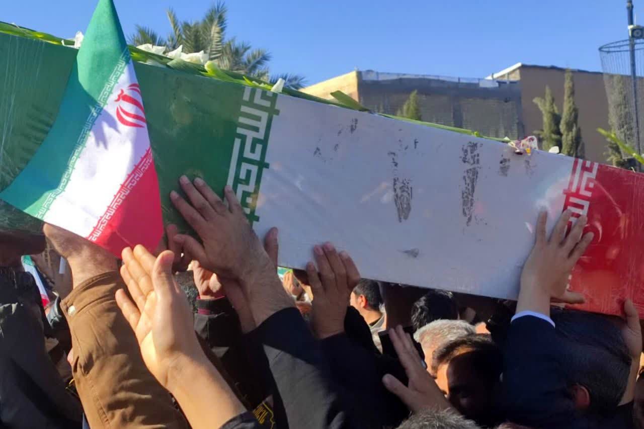 تشییع پیکر پاک شهید گمنام در روز شهادت حضرت زهرا (س)