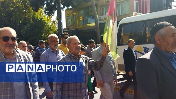 راهپیمایی بشارت نصر در نیشابور 