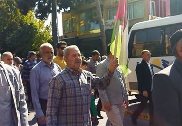 راهپیمایی بشارت نصر در نیشابور 