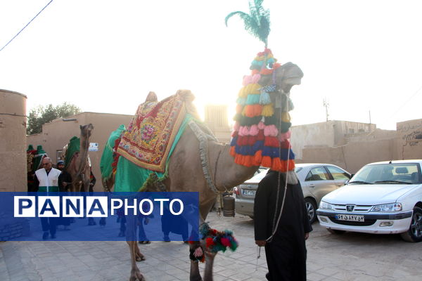 کاروان نمادین حضور امام رضا (ع) در یزد