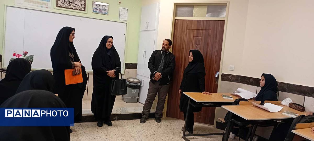 بازدید مسئولین آموزش و پرورش خلیل آباد از دبیرستان مادرمهربان نقاب