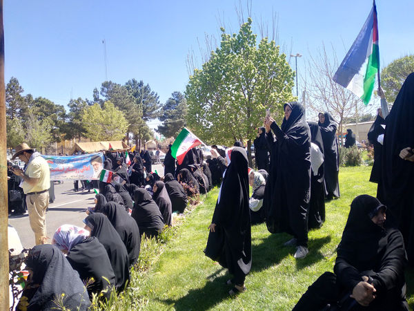 راهپیمایی روز قدس در شهر کهک قم