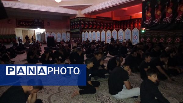 عزاداری ماه محرم در مسجد پیامبر اعظم شهرستان جم