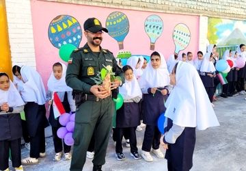گرامی داشت هفته ی نیروی انتظامی در دبستان دخترانه سما شیروان
