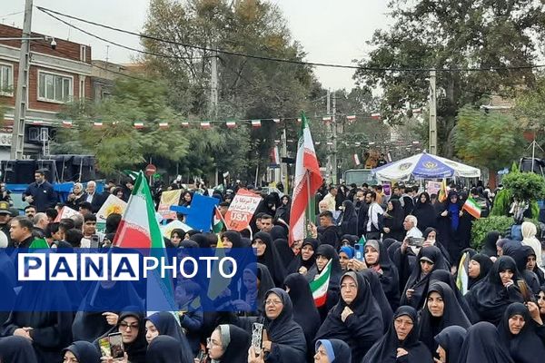  راهپیمایی ۱۳آبان در شهرستان ورامین