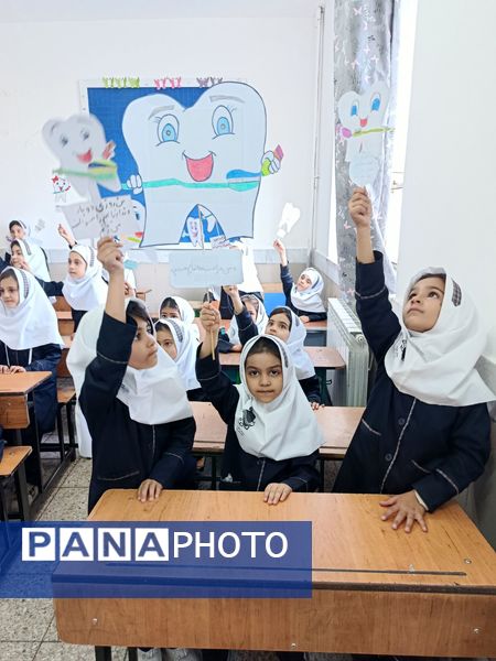 جشن دندان شماره شش و پویش دو دو تا یادت نره در دبستان عصمت باخرز