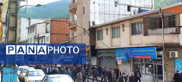 تشییع پیکر جانباز هشت سال دفاع مقدس در سوادکوه