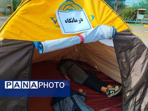 مانور سراسری زلزله در دبیرستان دخترانه شاهد شیرودی 