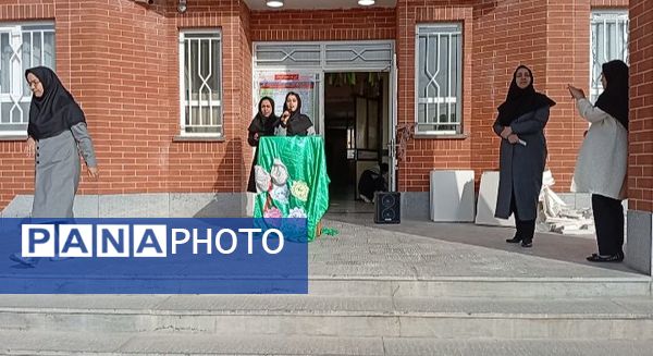 مراسم زنگ مهر در دبیرستان مشکات