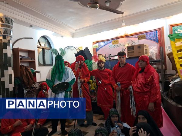آیین خیمه سوزان در مسجد ابوالفضل قائمشهر