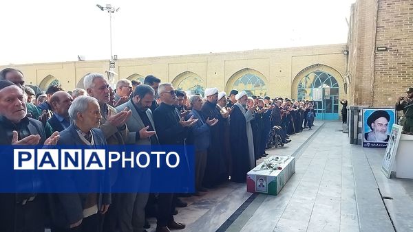 تشییع پیکر جانباز شهید علی فتح آبادی در نیشابور 