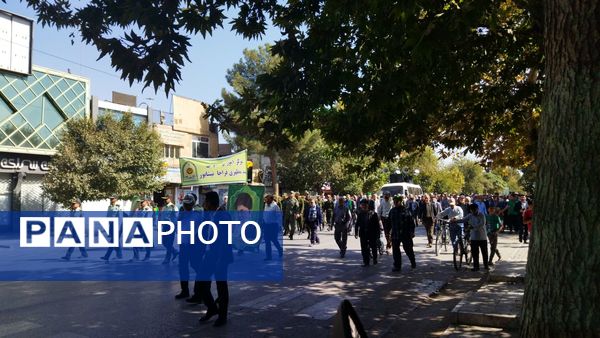 راهپیمایی بشارت نصر در نیشابور 