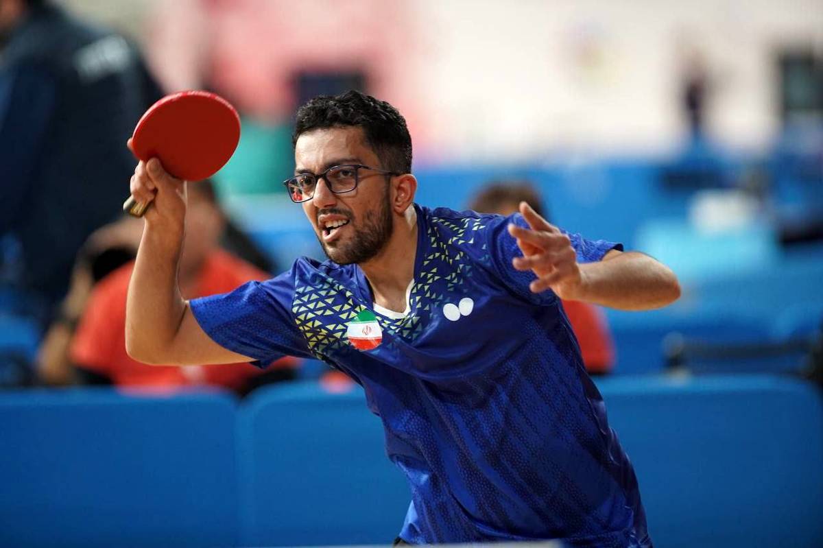 المپیک ناشنوایان؛ پیروزی متقدرانه فرزاد چراغی مقابل پینگ‌پنگ‌باز برزیلی 