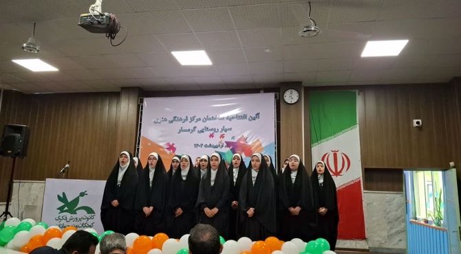 آیین بهره برداری از ساختمان مرکز فرهنگی هنری سیار روستایی در شهرستان گرمسار