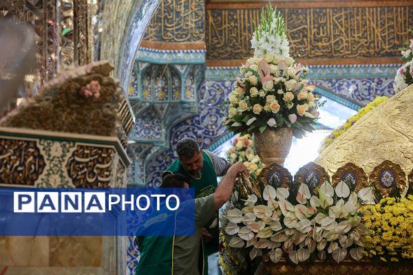مراسم گل آرایی حرم حضرت معصومه(س) و جشن سالروز ورود ایشان به قم