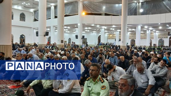برگزاری آیین باشکوه گرامیداشت هفته دفاع مقدس در مصلی نظرآباد