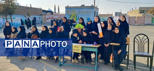 ایستگاه سبز طبیعت در مدرسه شهید رزمی خلیل آباد