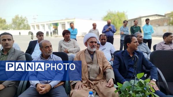 زنگ آغاز سال تحصیلی در مدرسه علقمه شاهد شهرستان قلعه‌گنج
