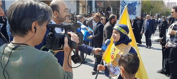 راهپیمایی روز قدس با حضور مسئولان اداره‌کل آموزش‌وپرورش استان خراسان رضوی