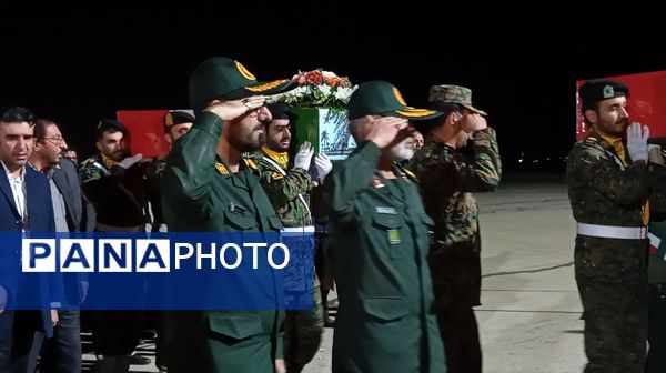 آیین استقبال از ۶ شهید گمنام در استان چهارمحال و بختیاری